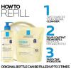 imageLa RochePosay Lipikar AP Gentle Foaming Cleansing Oil Gentle Oil Cleanser for Face and Body Formulated with Niacinamide LongLasting 24hour Hydration FragranceFree ampamp Soap Free1352 Fl Oz Refill