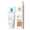 imageLa RochePosay Anthelios Sunscreen SPF 50 UltraLight Fluid Broad Spectrum SPF 50 Face Sunscreen with Titanium Dioxide Mineral Lightweight ampamp FastAbsorbing OilFree Matte FinishTinted with Travel Size Hydrating Cleanser