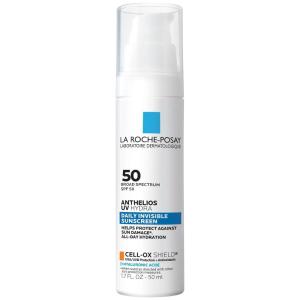 imageLa Roche Posay Anthelios UV Sunscreen SPF 50 Daily Sunscreen for Face in 3 Formulas UV Tone with Niacinamide UV Hydra with Hyaluronic Acid UV Clear with Azelaic Acid Broad Spectrum Invisible SPFAcneRosaceaProne Skin