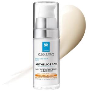 imageLa RochePosay Anthelios AOX Daily Antioxidant Serum with SPF Face Moisturizer with Sunscreen and Vitamin C ampamp E Oil Free Face Sunscreen for Sensitive Skin Moisturizing Sun Protection