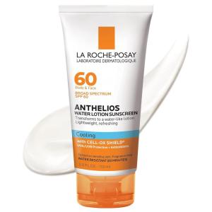 imageLa RochePosay Anthelios Cooling Water Sunscreen Lotion for Face ampamp Body Broad Spectrum SPF  Antioxidants Fast Absorbing WaterLike Texture Oil Free Sunscreen SPF 60 SPF 30SPF 60