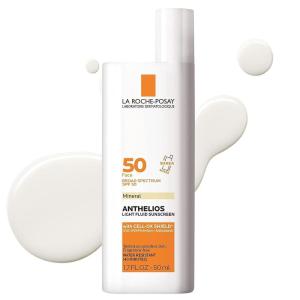 imageLa RochePosay Anthelios Sunscreen SPF 50 UltraLight Fluid Broad Spectrum SPF 50 Face Sunscreen with Titanium Dioxide Mineral Lightweight ampamp FastAbsorbing OilFree Matte FinishNonTinted