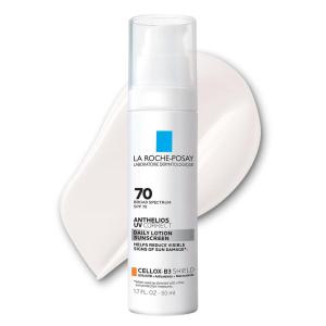 imageLa RochePosay Anthelios UV Correct Sunscreen Moisturizer SPF 70 Daily AntiAging Face Moisturizer with Sunscreen and Niacinamide to Even Skin Tone ampamp Fine Lines Sun Protection for Sensitive Skin