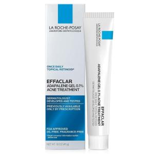 imageLa RochePosay Effaclar Adapalene Gel 01 Acne Treatment Retinoid Cream Acne Medication Gel For Blackheads ampamp Whiteheads Oil Free Helps Clear And Prevent Blemishes ampamp Clogged Pores