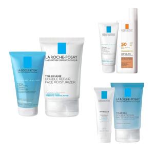 imageLa RochePosay Gift Sets Double Repair Face Moisturizer ampamp Purifying Foaming Cleanser Tinted Mineral SPF 50 ampamp Hydrating Gentle Cleanser Medicated Gel Wash ampamp Matte Moisturizer