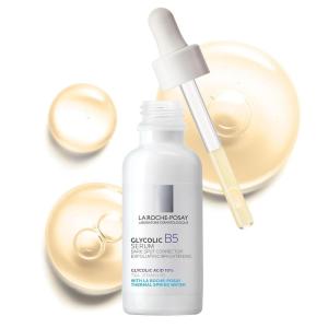 imageLa RochePosay Glycolic Acid Serum with Kojic Acid and Vitamin B5 Reduces Dark Spots and Discoloration Skin Tone Corrector to Brighten and Even Skin Tone
