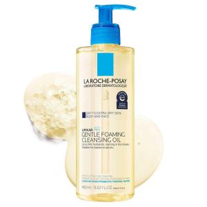 imageLa RochePosay Lipikar AP Gentle Foaming Cleansing Oil Gentle Oil Cleanser for Face and Body Formulated with Niacinamide LongLasting 24hour Hydration FragranceFree ampamp Soap Free1352 Fl Oz Bottle