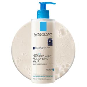 imageLa RochePosay Lipikar AP Gentle Foaming Moisturizing Wash Shea Butter  Niacinamide  Glycerin Moisturizing Body Wash For Dry Skin National Eczema Association Accepted Soap Free135 Fl Oz Pack of 1