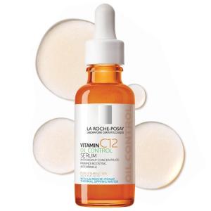imageLa RochePosay Pure 12 Vitamin C Serum For Face With Hyaluronic Acid ampamp Salicylic Acid Hydrating Face Serum Boost Radiance ampamp Reduce Wrinkles 2 Formulas for Normal or Oily Skin ControlOilyCombination Skin