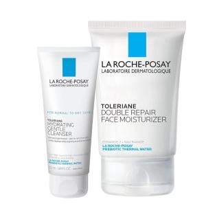 imageLa RochePosay Toleriane Double Repair Face Moisturizer Daily Moisturizer Face Cream with Ceramide ampamp Niacinamide for All Skin Types Immediate Comfort ampamp Long Lasting Hydration Fragrance Free507 Fl Oz with Travel Hydrating Cleanser